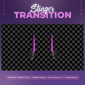 Animated Stinger Transition Samurai Katana for Streaming | Live Stream Tool | Transition Screen | Twitch Graphics