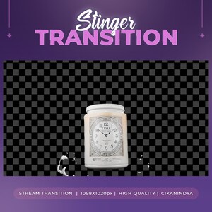 Animated Stinger Transition | Cute Glass Cup Animation for Stream Overlays | Cozy Stream | Animated Overlay | Stream Transition
