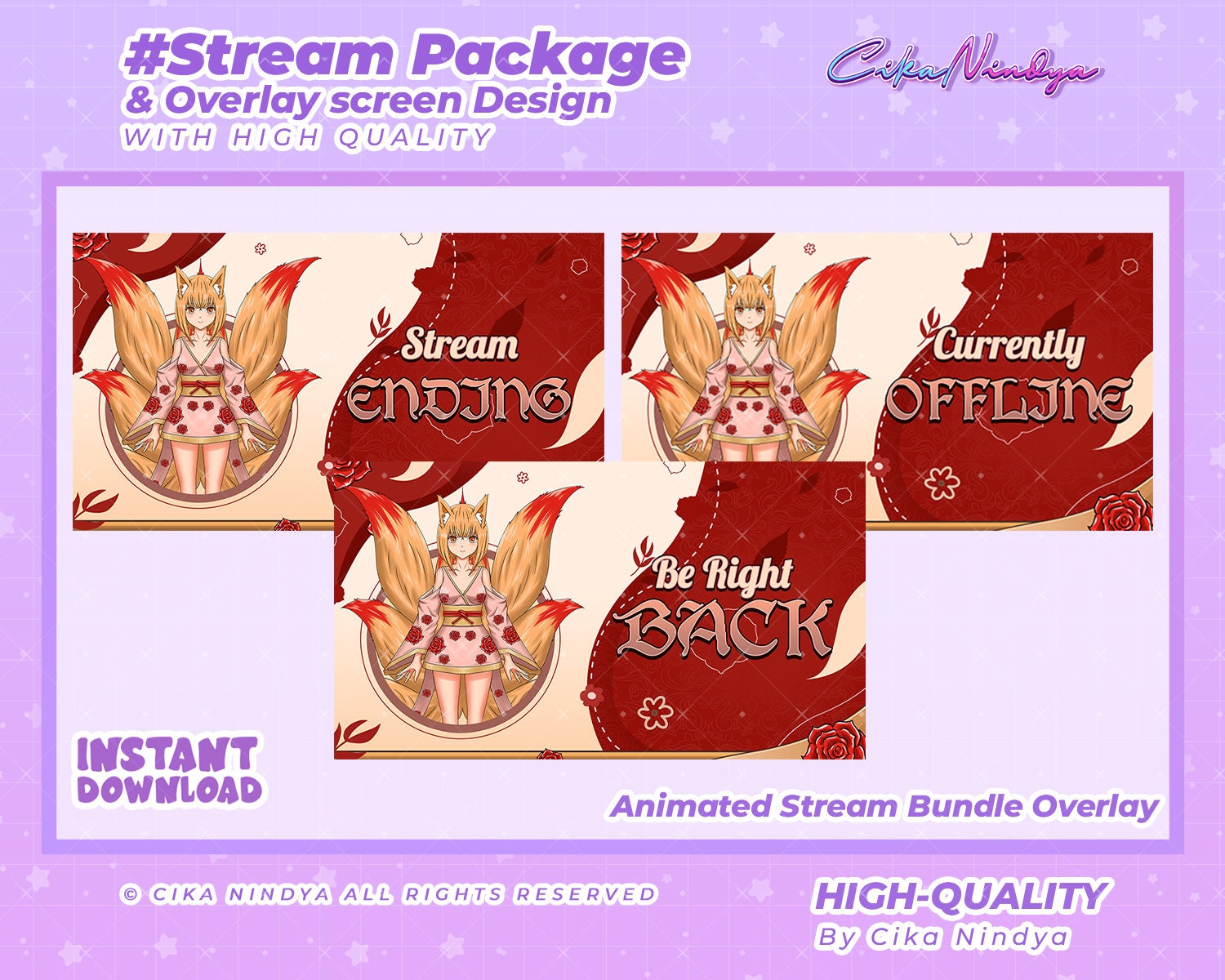 Vtuber Overlay, Gaming Aesthetics, Streamer Fantasy, Virtual Visuals ...