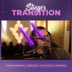 Animated Stinger Transition Sword 8 Power Strike | Overlay Animation | Twitch Overlay | Broadcast Tools