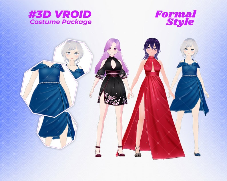 Vroid Clothing Pack, Kawaii Clothes, 3d, Doll Clothes, Vroid Outfit