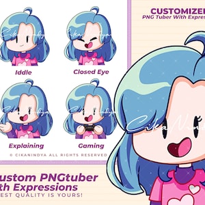 Aangepaste png-knol of GIF-knollen maken voor Vtuber-streamers
