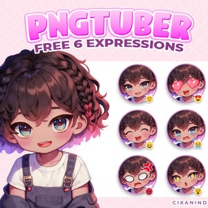 Chibi Female PNGTuber – Playful Animated Model