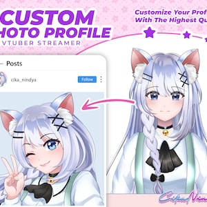 Transform Your Vtuber Stream: Bespoke Profile Picture Design