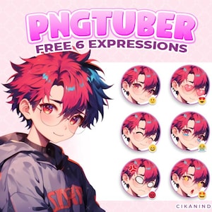 Chibi Male PNGTuber – Cool Anime Gamer