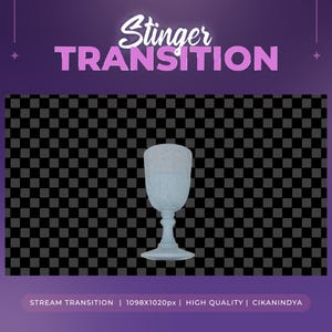 Animated Stinger Transition | Splashing Cup Scene | Stream Transition | Twitch Overlay | Cup Animatio