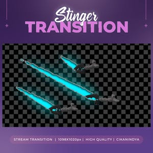 Animated Stinger Transition Tactical Knife for Streaming | Twitch Stringer | Live Stream Tool | Transition Screen