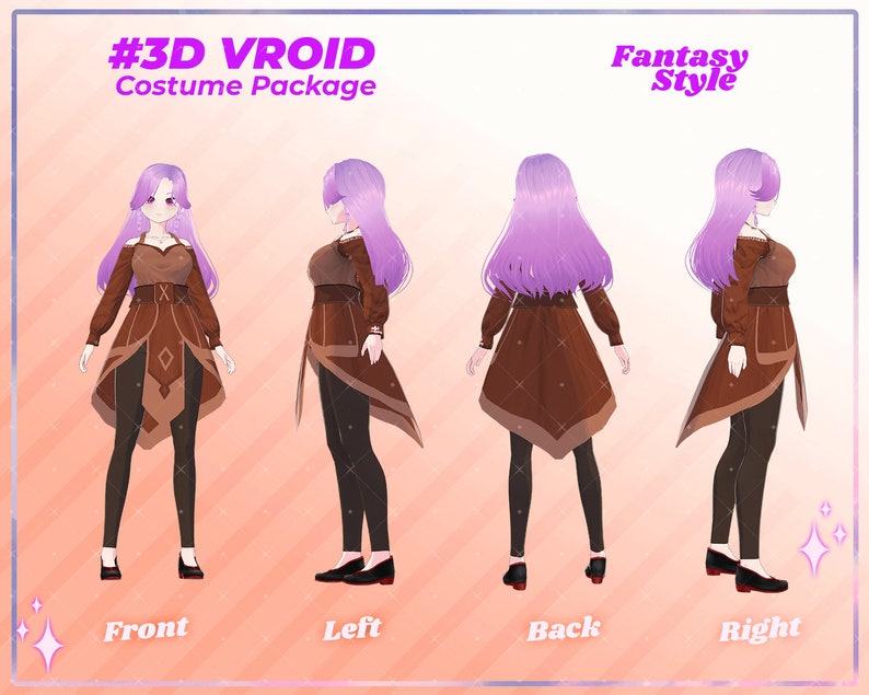 Vroid Clothing Pack, Doll Clothes, Vroid, Clothes, Costume, Sexy