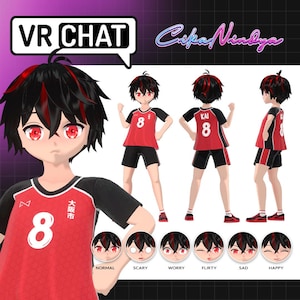 VRChat Avatar | Dynamic Male Kai VR Model for Virtual Reality | VRChat Character | Stylish 3D Model | VRChat for Gaming | Virtual Worlds