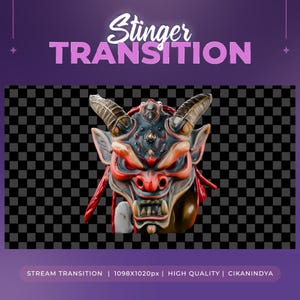 Stinger Transition Skull Flame | Animated Stream Overlay with Fiery Skull Effect | Twitch Overlay | OBS Transition | Animated Overlay