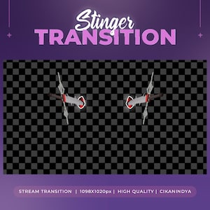 Stinger Transition Twin Katana Strike for Streaming | Stream Transition | Video Stringer | Live Stream Clip