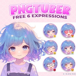 Premade PNGTuber Model – Cute & High-Quality Design