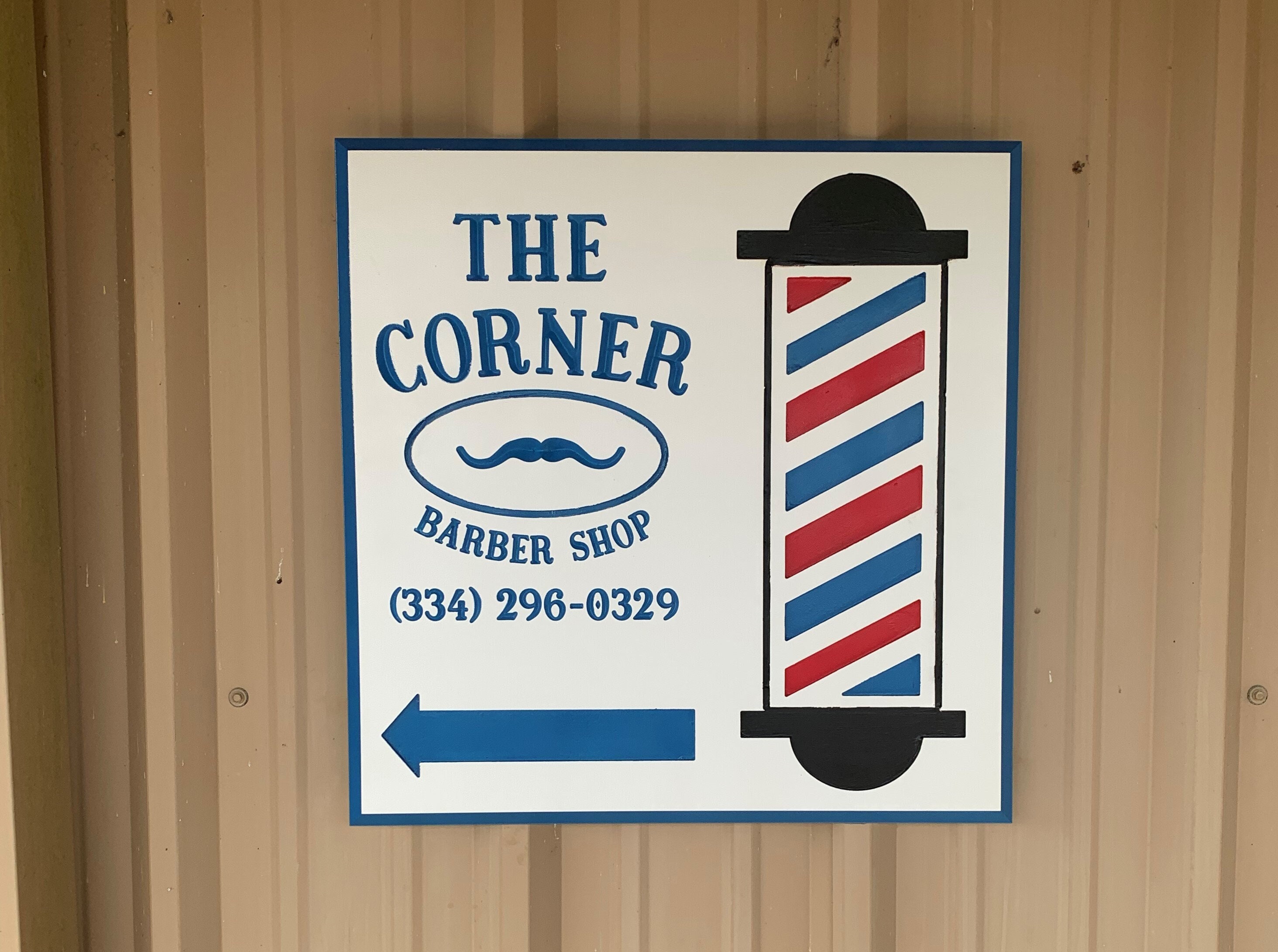 The barber shop sign