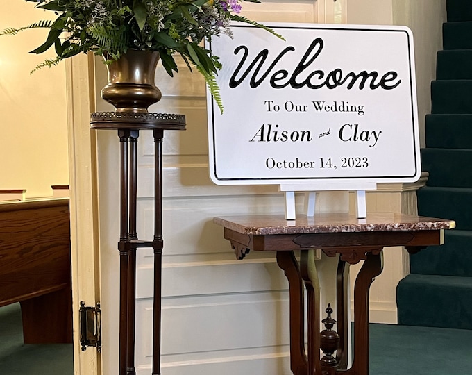 Wooden Collections - Large | Custom Wedding Signs | Multiple Sizes | Multiple Styles and Colors |  Custom text | Small and Medium available