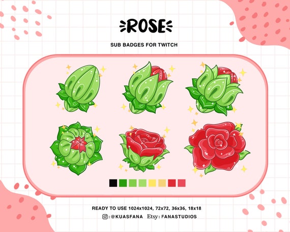 Twitch Flower Badges