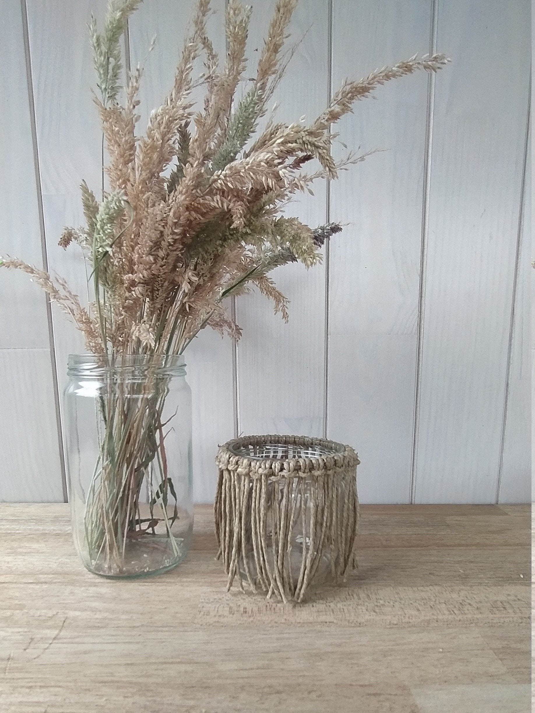 Photophore en Corde de Chanvre