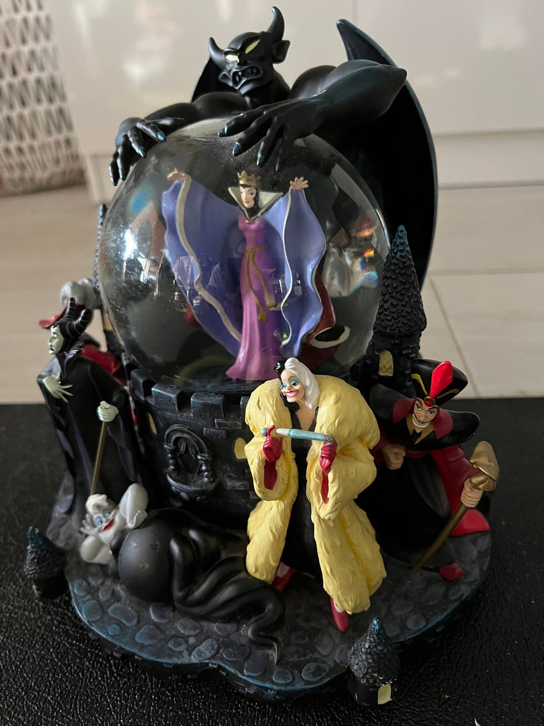 Rare Vintage Disney Villain Snow Globe Grim Grinning Ghosts Etsy