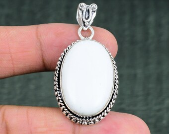 Weiße Koralle Natürliche Anhänger Hochwertige Edelstein Anhänger 925 Sterling Silber Anhänger Erstaunliche Anhänger Handgemachter Schmuck Verlobung Anhänger