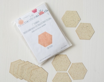 1" Hexagon Paper Templates (100 pieces) for English Paper Piecing (EPP / lieseln)