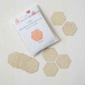 1"-Hexagon-Papierschablonen (100 Stück) für English Paper Piecing (EPP / lieseln)