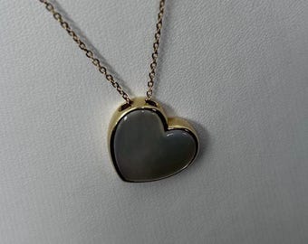 Yellow gold chain with mother Pearls gold charm