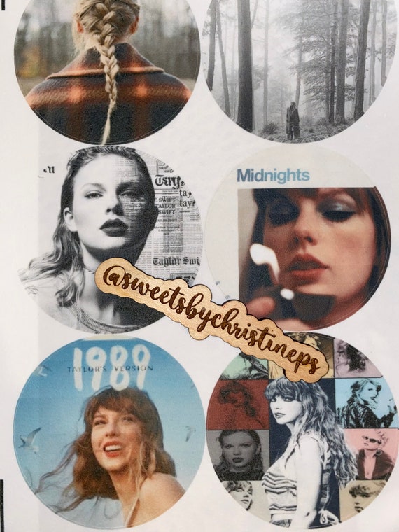 Taylor Swift Collage 8 INCH PRE-CUT Edible Icing Cake Topper