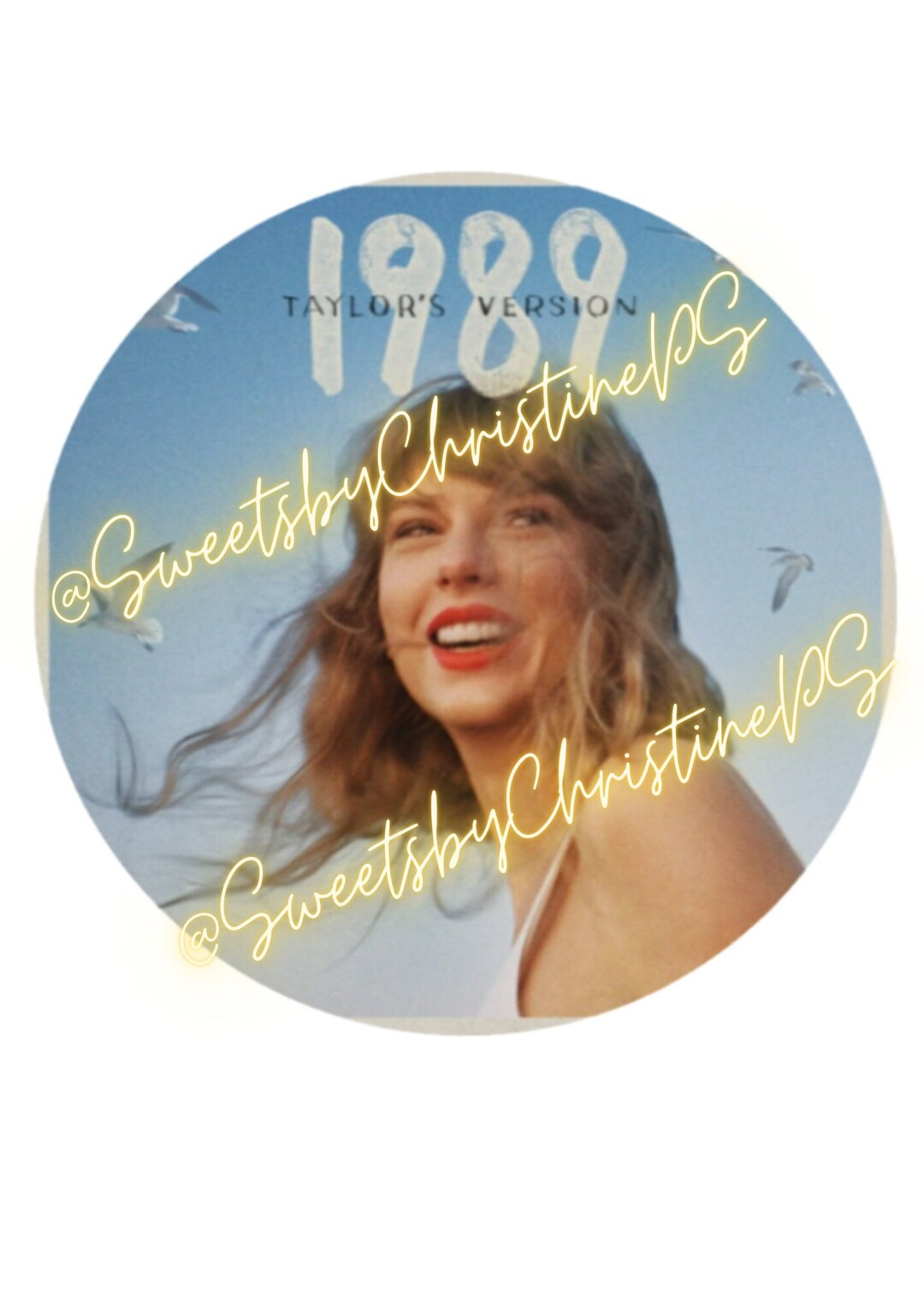 Taylor Swift Cake Topper Edible Image Sheet Taylor Swift Etsy