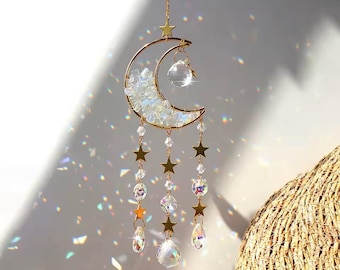 Rainbow made crystal suncatcher Wall hanging Rainbow maker Boho decor Crystal wall hanging Sun Catcher