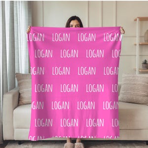 Personalized Custom Blanket, Baby Girl Blanket, Name Blanket, Girl Blanket Gift, Baby Blanket, Kids Blanket, Personalized Gift, Custom Gift.