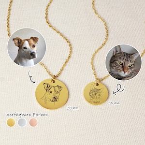 Haustier Gravur Kette, personalisiertes Hundegeschenk, Tierporträt Erinnerung, Haustier Denkmal Anhänger, Hunde Foto Halskette