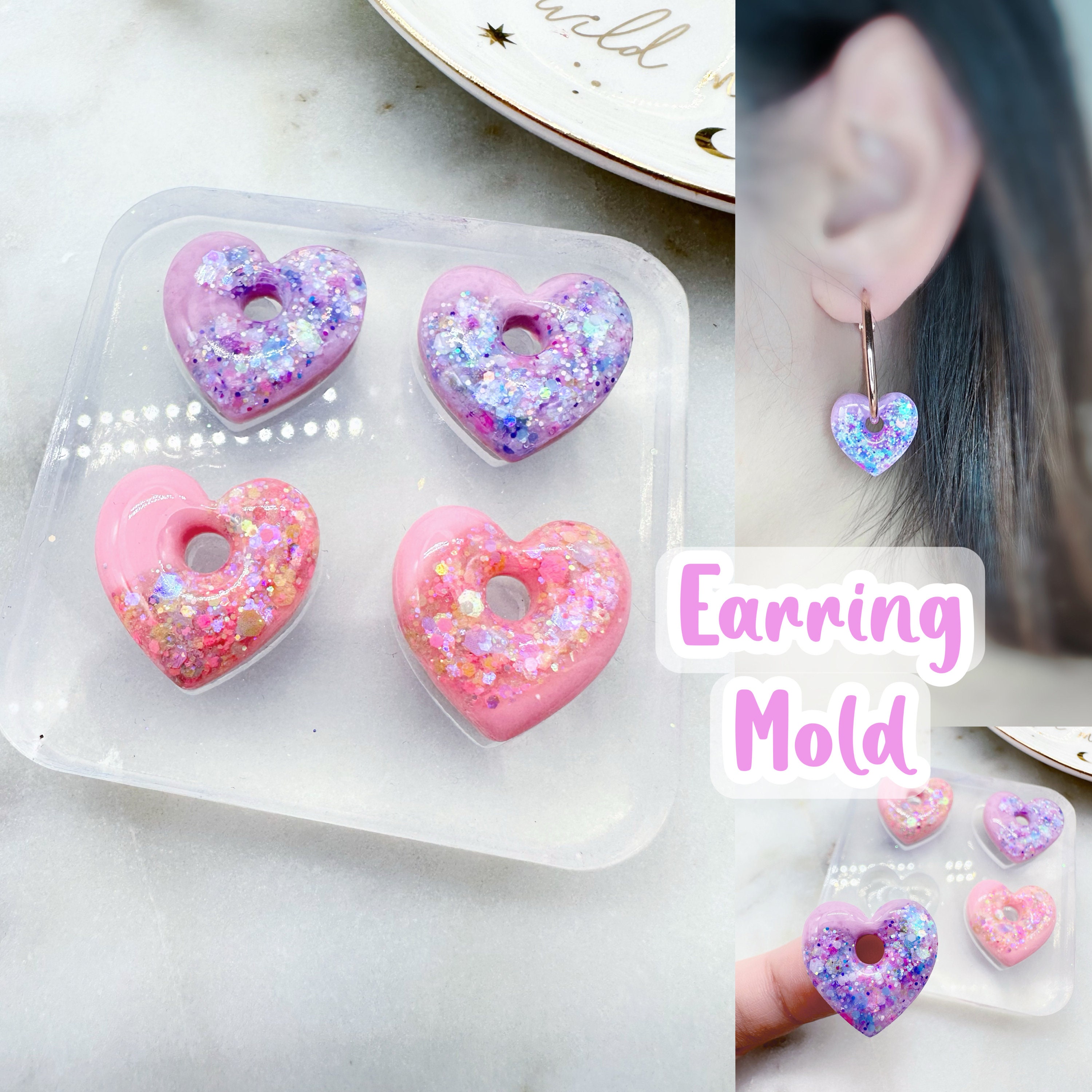 Tear Drop Hoop Earrings Epoxy Resin Craft Mold Jewelry Making Silicone  Molds 1pa