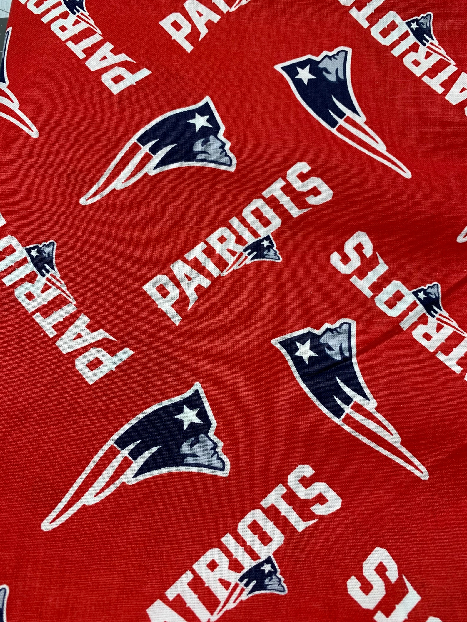 New England Patriots NFL Cotton Fabric Sold by the HALF YARD Etsy
