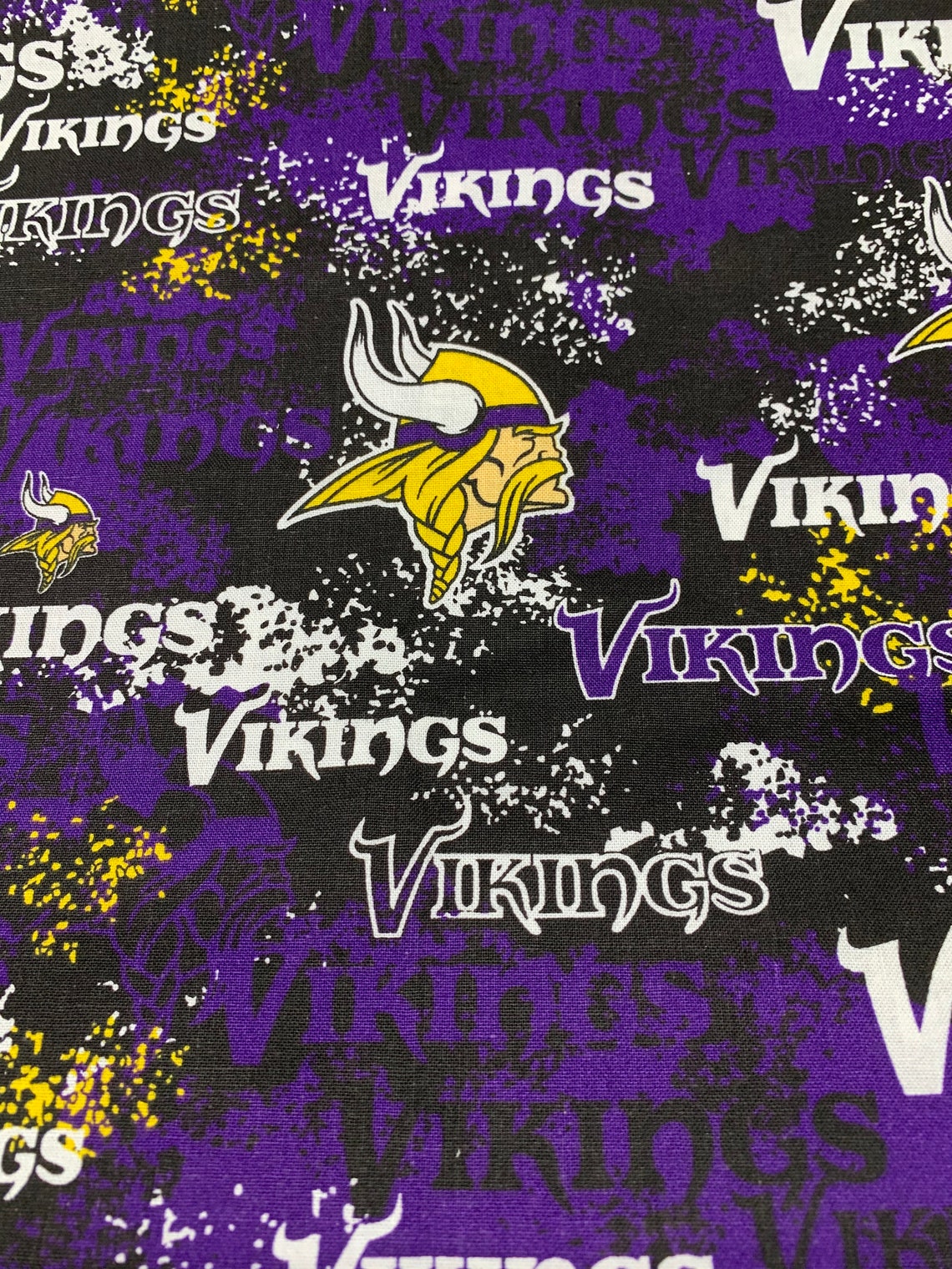 Minnesota Vikings NFL Cotton Fabric Sold by the HALF YARD Etsy