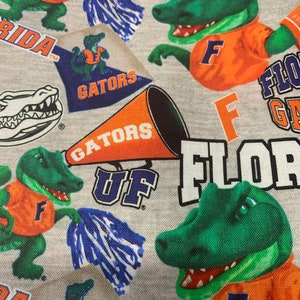 Florida Gators University Cotton Fabric SOLD By HALF YARD