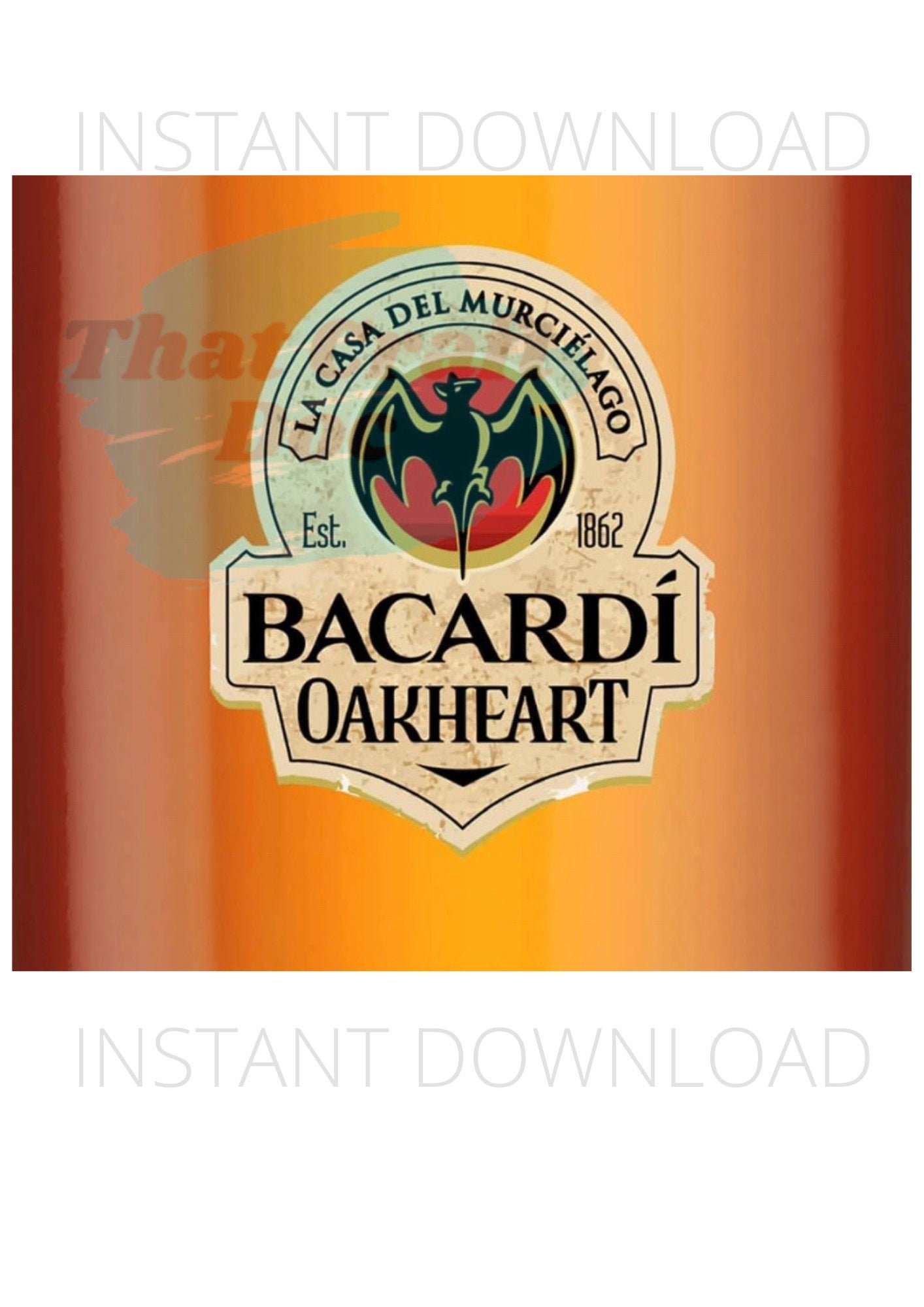 Bacardi 20oz straight transfer download Etsy