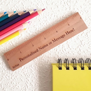 Plain Wooden Rulers Available in 30cm/12 Inch or 15cm/6 Inch 