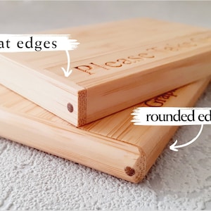 Personalised Wooden Business Card Holder Name, position, high quality, pocket friendly, 1 or 2 lines. image 4