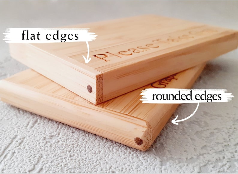 Personalised Wooden Business Card Holder Name, position, high quality, pocket friendly, 1 or 2 lines. image 4