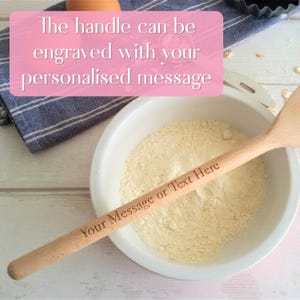 Grandma Bakes The Best Cakes Personalised Baking Wooden Spoon, Mothers Day Spoon Gift, Cake Baking, Birthday Gift, Nana, Nanny, Granny image 6
