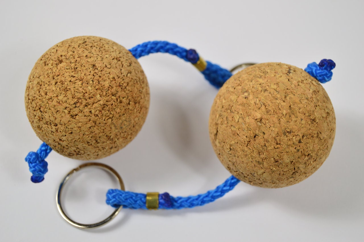 Cork Ball Round Keyring Floating Water Sports Keys Chain Key Etsy UK