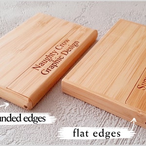 Personalised Wooden Business Card Holder Name, position, high quality, pocket friendly, 1 or 2 lines. image 6