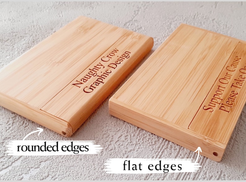 Personalised Wooden Business Card Holder Name, position, high quality, pocket friendly, 1 or 2 lines. image 6