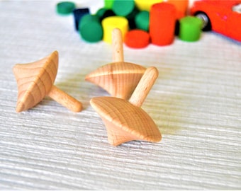 Details about / 5 Sets Wooden Creative Whipping Tops With String Vintage Spin Tops