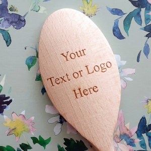 Personalised Wooden Spoon, Cooking, Chef, Award, any text or logo can be engraved on the handle and head, laser engraved, 20cm, 30cm, 35cm image 5