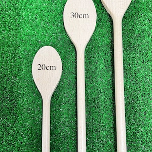 Personalised Wooden Spoon, Cooking, Chef, Award, any text or logo can be engraved on the handle and head, laser engraved, 20cm, 30cm, 35cm image 9