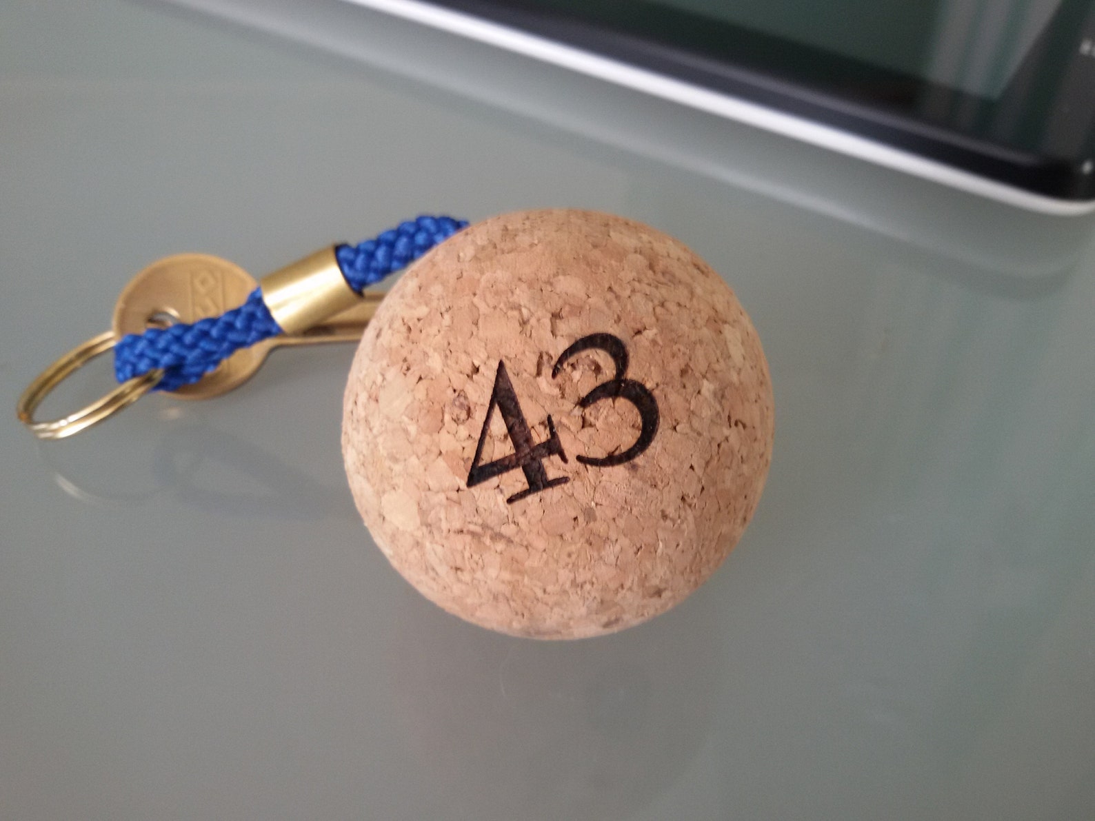 Personalised Cork BALL Keyring Floating Water Sports Keys Etsy UK