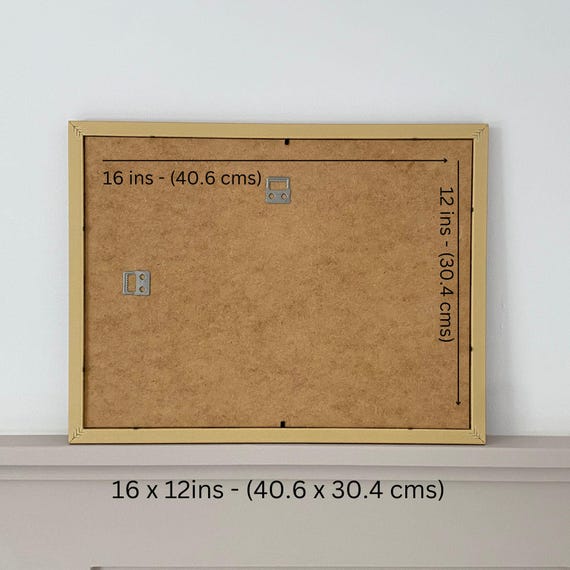 Large 16x12 Custom Picture Frame Double Matted Two Apertures
