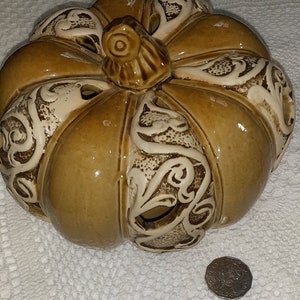 Vintage ceramic pumpkin
