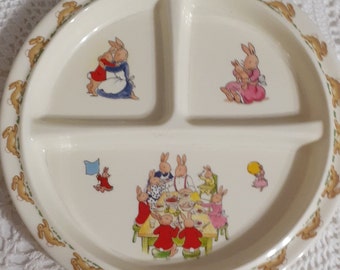 Bunnykins plate