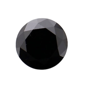 0.50 Carat Round Shape Loose Diamond, Black Diamond Brilliant Cut, 4.2 MM Best Quality Treated Black Diamond